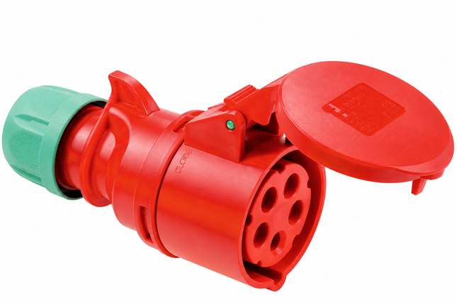 CEE-Kupplung 16A/32A/63A 400 V 6h IP44