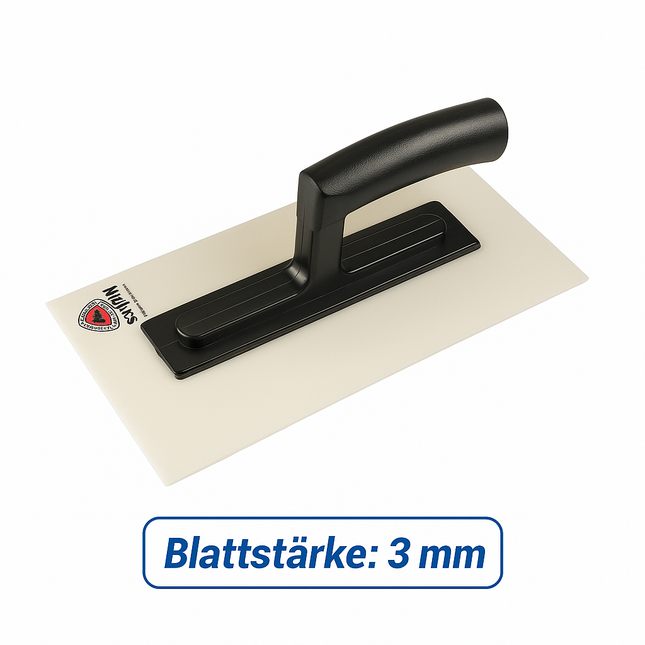 Kunststoff-Glättekelle | Blattstärke 3 mm 280 x 135 mm