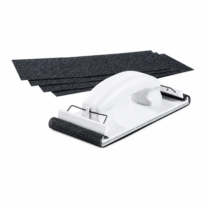 Handschleifer-Set – Länge 210 mm Breite 105 mm 5 teilig Körnung 100 Kunststoff