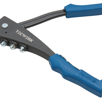 TECWERK Handblindnietsetzgerät Länge 255 mm Arbeitsbereich 2,4 - 5 mm mit Öffnungsfeder
