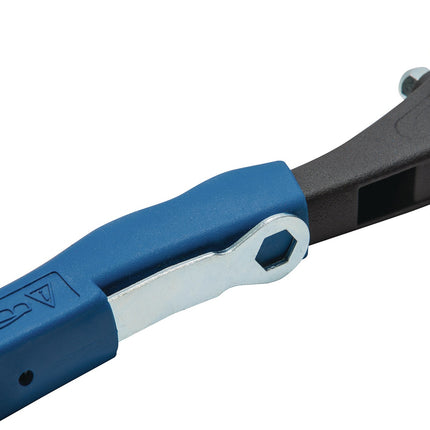 TECWERK Handblindnietsetzgerät Länge 255 mm Arbeitsbereich 2,4 - 5 mm mit Öffnungsfeder