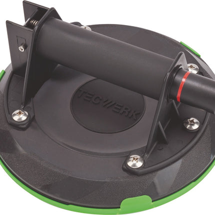 TECWERK Pumpensaugheber 120 kg, Kopf-Ø 200 mm, 1 Kopf, Kunststoff