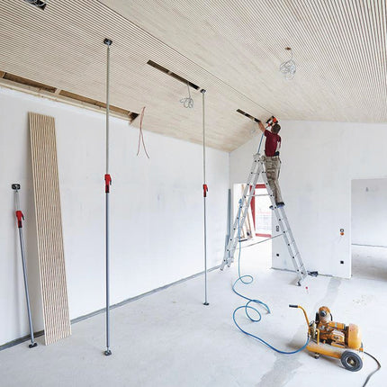 BESSEY Montagestütze STE250, 160 kg Tragkraft, 1450–2500 mm – Stabile Konstruktion aus hochbelastbaren Stahlrohren
