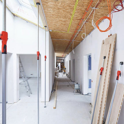 BESSEY Montagestütze STE370 – Teleskopstütze, 65 kg, 2070–3700 mm – Stabile Konstruktion aus hochbelastbaren Stahlrohren