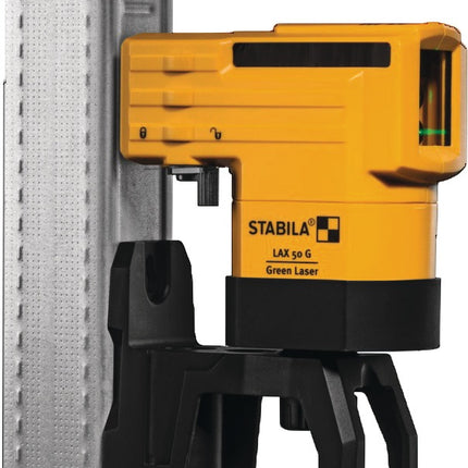 STABILA Kreuzlinienlaser LAX 50 G – grüne Laserlinien für präzises Ausrichten im Innenbereich