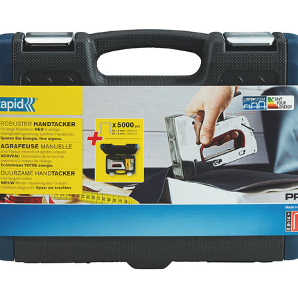 RAPID Handtacker R353 aus Stahl mit 3-Stufen-Schlagkraftregelung
