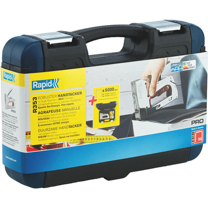 RAPID Handtacker R353 aus Stahl mit 3-Stufen-Schlagkraftregelung