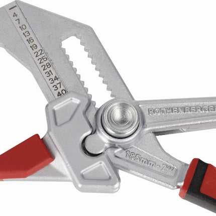 Zangenschlüssel – ROFAST von ROTHENBERGER – 185 mm, Spannweite 0–40 mm, 2K-Griff