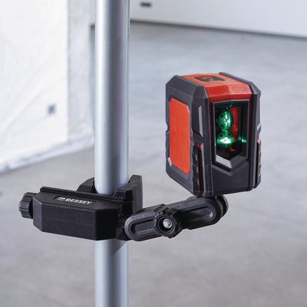 STE-LH Halterung mit 1/4 Zoll Gewindeaufnahme für Laser, Kamera Bauleuchte – BESSEY