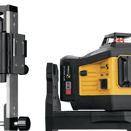 STABILA Multilinienlaser LAX 600 – rote 3x360° Laserlinien, ±0,3 mm/m, 30 m, IP65, akkubetrieben