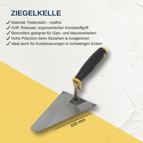 Ziegelkelle Kunstoffgriff
DK-369