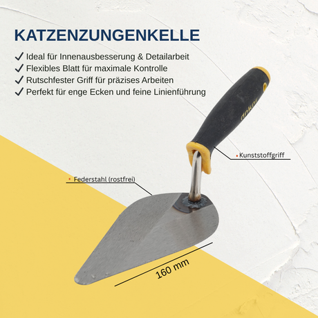 Firstkelle 160 mm , Softgriff Katzenzungenkelle, DK-391