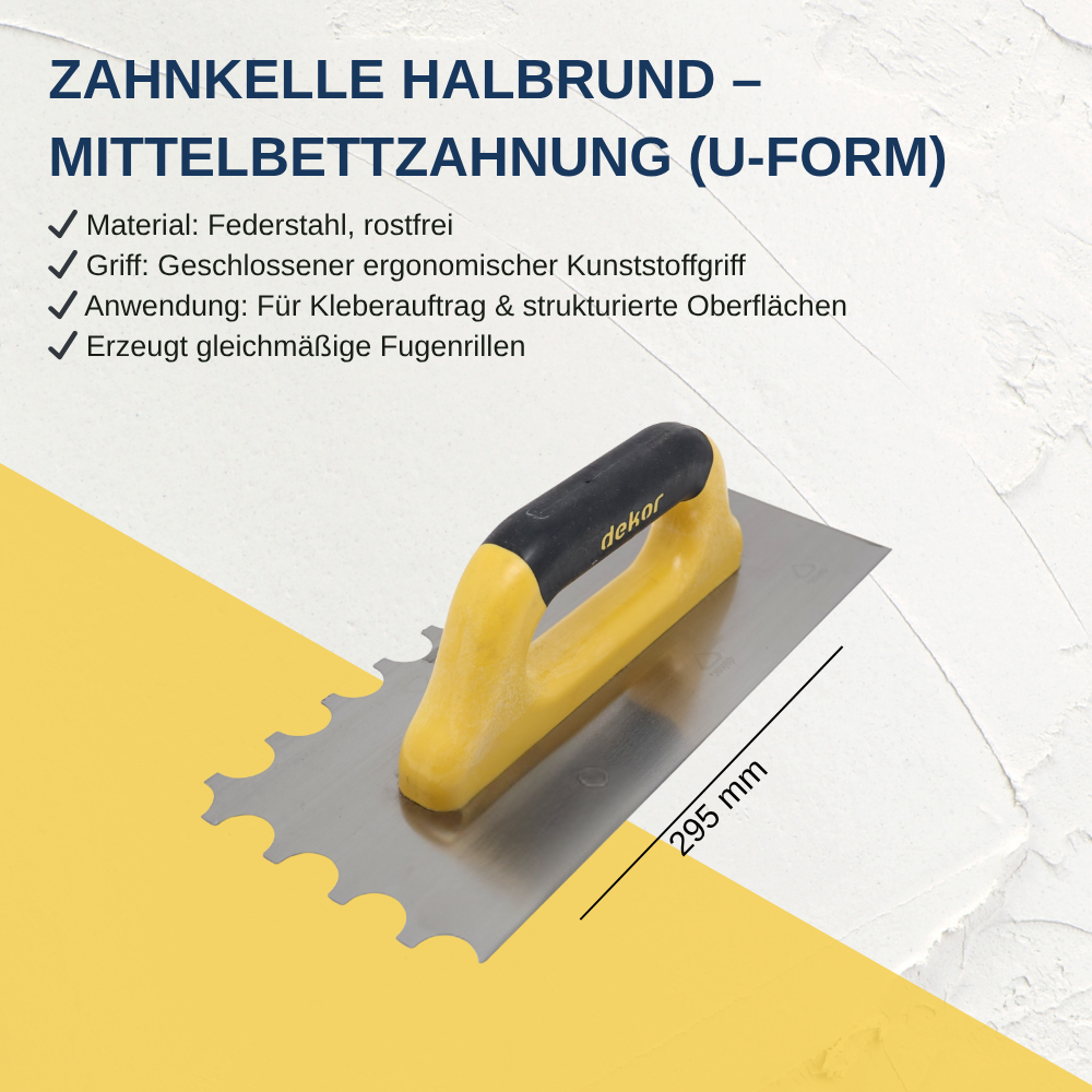 Zahnkelle halbrund mit Softgriff Mittelbett Zahnkelle, DK-482