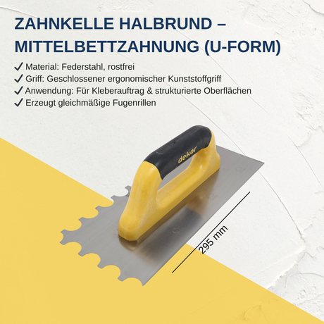 Zahnkelle halbrund mit Softgriff Mittelbett Zahnkelle, DK-482