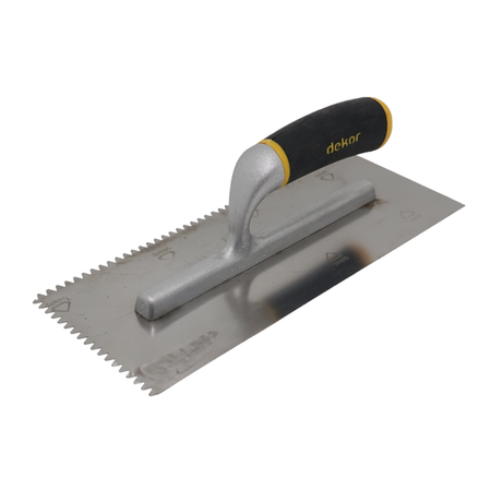 Glättekelle Gezahnt Dreieckzahn Aluminiumgriff Rostfreier Stahl DK-521