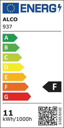 Schreibtischleuchte Alu/Kunststoff schwarz, Höhe 720 mm, mit Tischklemme und LED