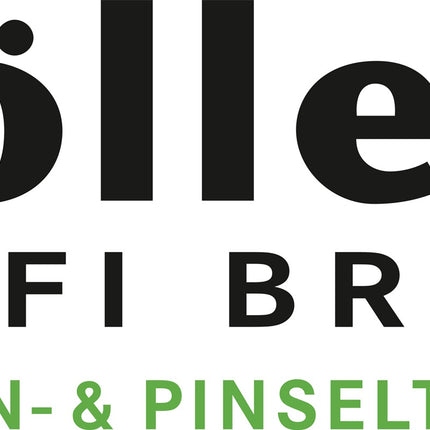 Nölle Lasurpinsel 80 mm, dunkle Mischborste, Messingzwinge, Handwerkerqualität