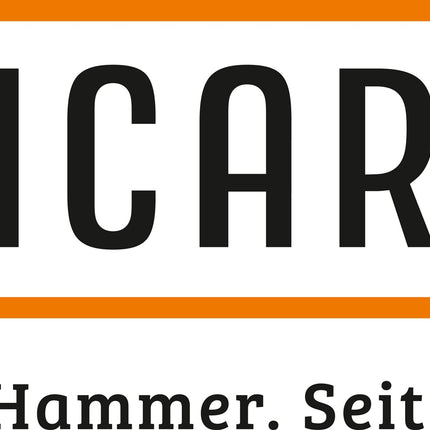 PICARD Fäustel BlackTec 1000g mit 3K-Kunststoff-Stiel, DIN 6475 – 1000 g, Bahn geschliffen, Kanten sauber gebrochen