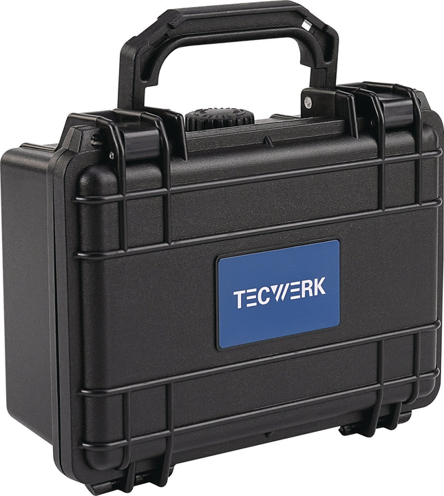 TECWERK Schutzkoffer B186xT123xH75 mm, schwarz, wasserdicht – Luft, Schlagfester Kunststoff