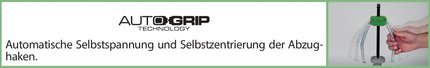 KUKKO Abzieher 43-1, zweiarmig, Spannweite 60 mm, 1 t Zugkraft – 0,22 kg