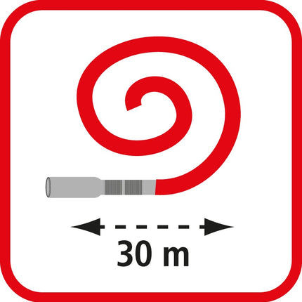 ROTHENBERGER Inspektionskamera ROCAM® 4 PLUS, Kamerakopf-Ø 30 mm, Kabellänge 65 m, Kabel-Ø 7 mm