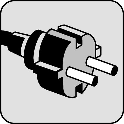 JÄGER DIREKT Anschlussleitung H07RN-F 2x1 mm² 3 m mit Konturenstecker schwarz