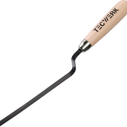 Fugenkelle Länge 180 mm gehärtet, m. Buchenholzheft Stahl TECWERK