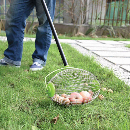 VICTORIA Nuss- und Obstsammler 68090, 300 mm breit, mit teleskopierbarem Stiel – FREUND