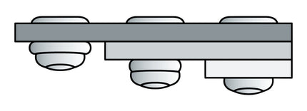 GESIPA PolyGrip® Blindniet 3,2 x 11 mm Alu/Stahl, Flachrundkopf, 1000 Stück