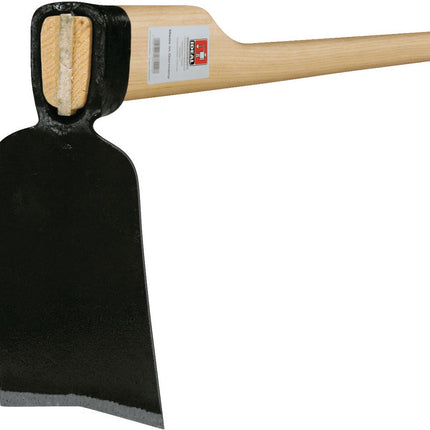 Rheinische Hacke geschmiedet 185x85x110mm mit Eschenstiel 1350mm IDEAL – 700 g
