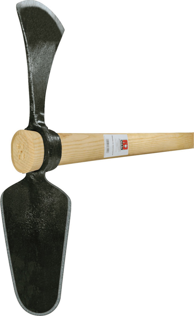 Wiedehopfhacke – IDEAL geschmiedet, mit Eschenstiel, 1800 g, Blatt 430 mm