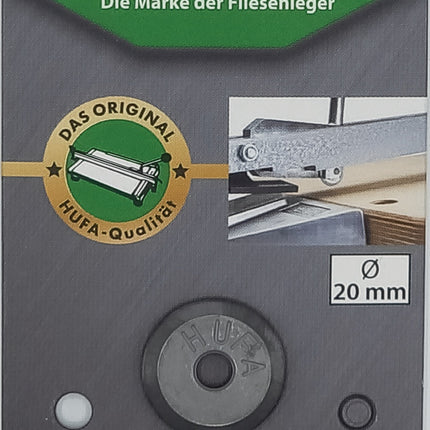 Schneidrädchen D20xB5,0xS3,0mm Hartmetall mit Achse für Fliesenschneidmaschinen – HUFA