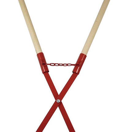 Erdlochausheber Größe 1 200 x 150/110 mm mit 2 Eschenstielen – 2 Eschenstielen 950 mm, Gesamtlänge ca. 1350 mm