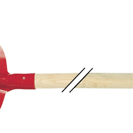 Krumpholz Holländer Schaufel Gr. 2, 300 x 250 mm, 3/4 gehoben, mit Eschen-Stiel, rot – pulverbeschichtet, Farbe