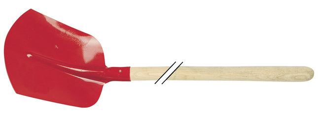 Krumpholz Holländer Schaufel Gr. 2, 300 x 250 mm, 3/4 gehoben, mit Eschen-Stiel, rot – pulverbeschichtet, Farbe