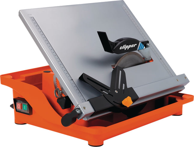 CLIPPER Fliesenschneidmaschine TT 200 EM, 800 W, max. 200 mm Scheibendurchmesser, Tisch 460x360 mm – NORTON