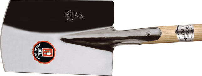 Damenspaten BRITTA 250x165/160 mm Größe 0 850 mm VA rostfrei mit Eschen-T-Stiel IDEAL – 1400 g