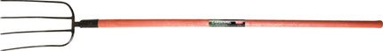 POLET Dunggabel 4 Zinken, 320 mm Zinkenlänge, Fiberglas-Stiel 3001, rot, 1630 g – Polyamid