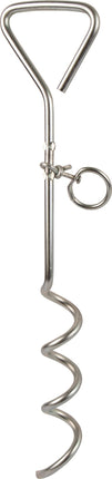 WINDHAGER Spiralhering verzinktes Metall Länge 41 cm – drehbarem Befestigungsring für flexible Nutzung, Durchmesser 8 mm