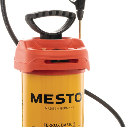 MESTO Hochdrucksprühgerät HD 3561P 5 l 6 bar Stahl 4,6 kg – Profi Messingpumpe mit Stahlkolbenstange