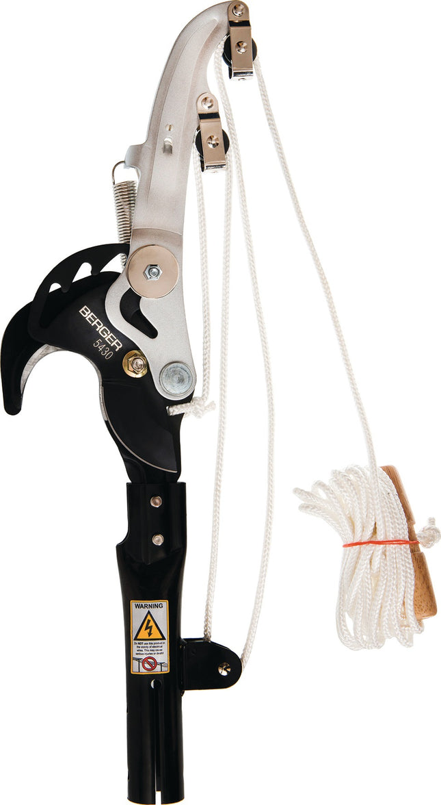 BERGER Raupenschere ArboRapid 490 mm, Schneidleistung 40 mm, inkl. 5 m Zugseil – 1195 g