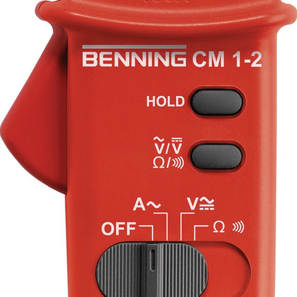 Benning Stromzangenmultimeter CM 1-2, 0,1-400 A AC, CAT III 600 V, digital