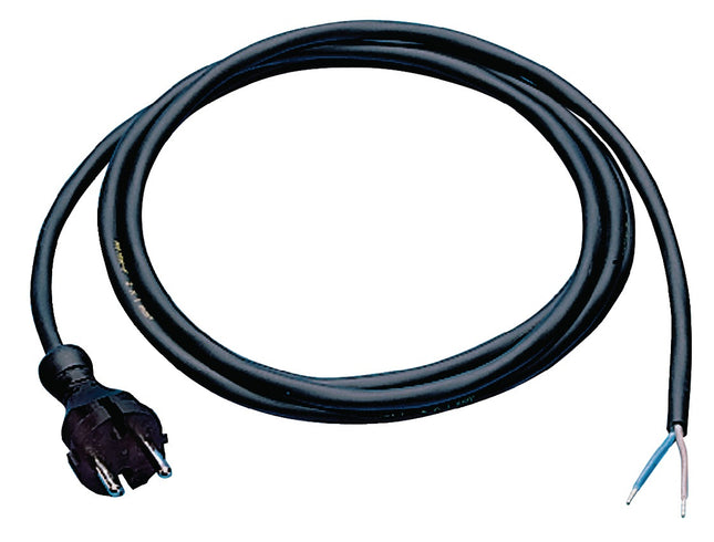 JÄGER DIREKT Anschlussleitung H07RN-F 2x1 mm² 3 m mit Konturenstecker schwarz