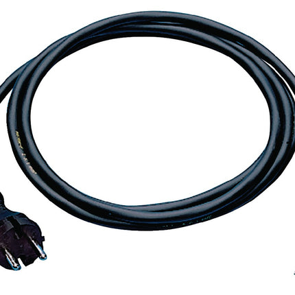 JÄGER DIREKT Anschlussleitung H05RN-F 2x1mm² 5m mit Konturenstecker schwarz