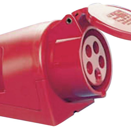 CEE-Wanddose 16 A 400 V Steckerstellung 6 h mit Klappdeckel IP44 JÄGER DIREKT