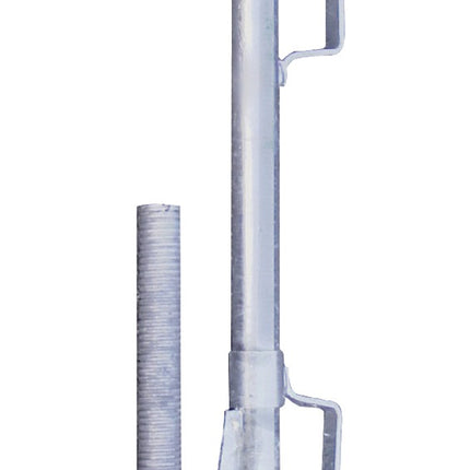 MÜBA Schutzgeländerzwinge 1000 mm, Stahl verzinkt, verstellbar 0–400 mm – 7,5 kg
