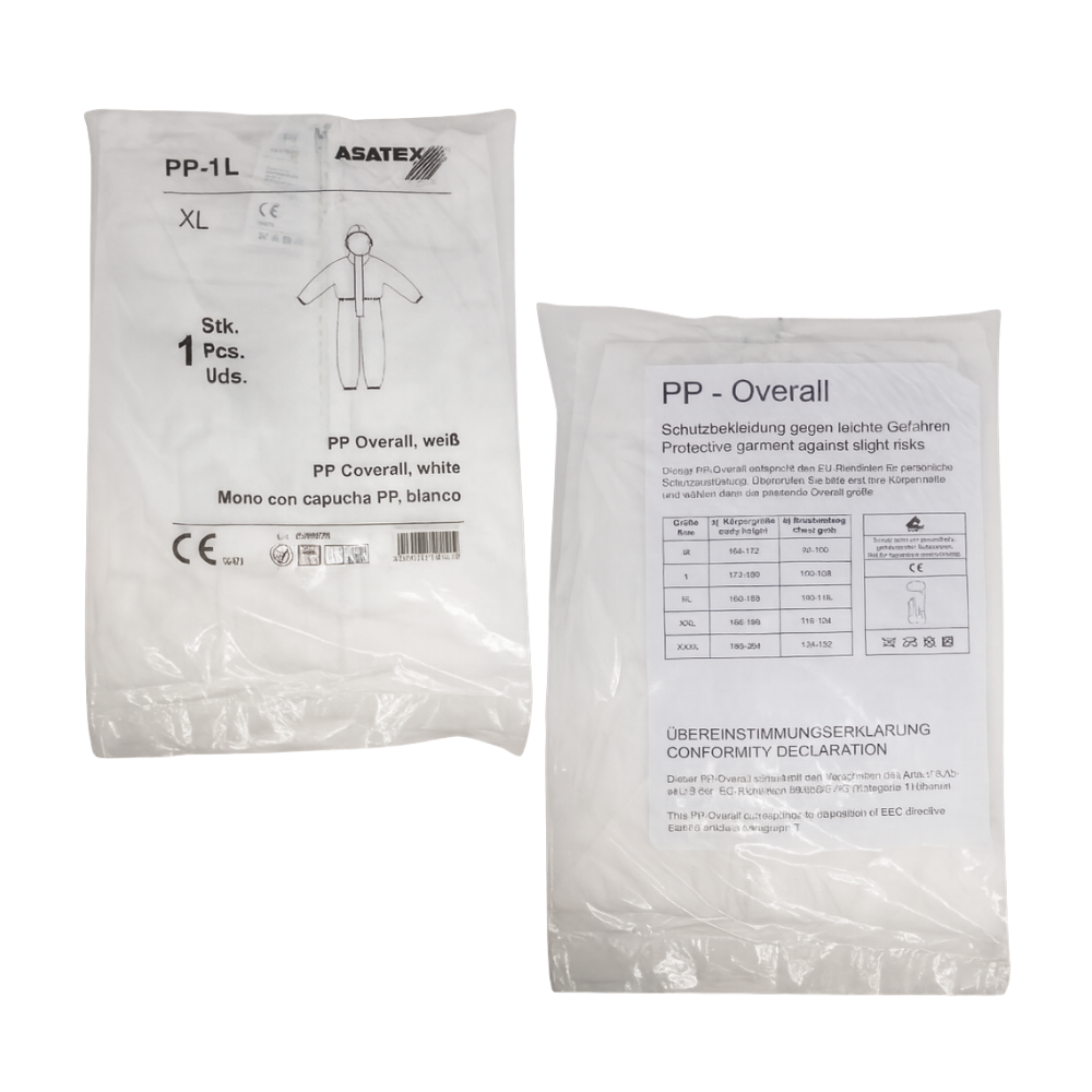 Overall Einwegoverall Schutzanzug XL