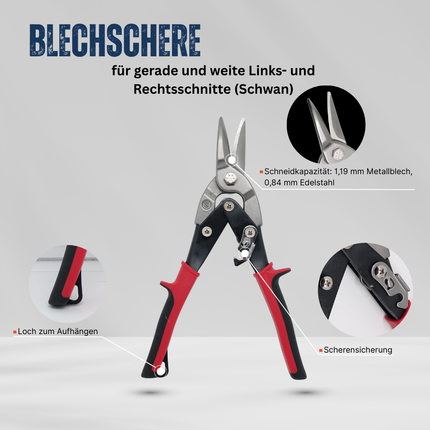 Einfache Blechschere 260 mm