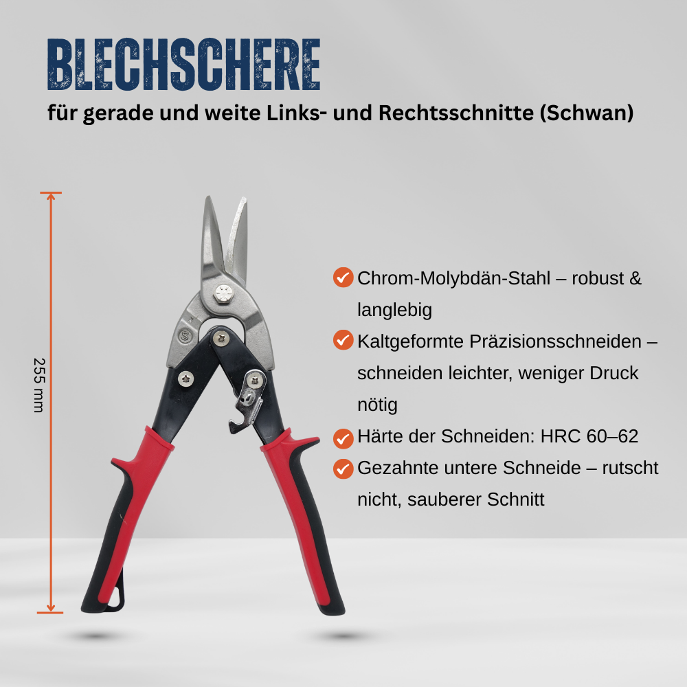 Einfache Blechschere 260 mm