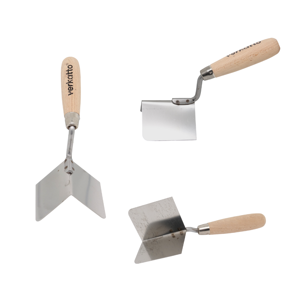 Außenkelle mit einem Holzgriff 80x60x60mm, VR-5603